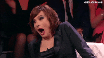 vladimir luxuria shock GIF by Isola dei Famosi