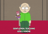 talking mr. garrison GIF by South Park 