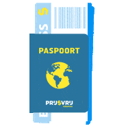 Travel Flying Sticker by Prijsvrij Vakanties