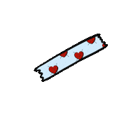klutzi kawaii sticker hearts gif artist Sticker