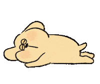 MEcompany-mikan dog tired 可愛い 犬 Sticker