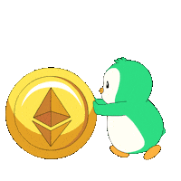 Penguin Rolling Sticker by Abster