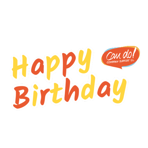 Happy Birthday Sticker by Can Do Company Support S.L.