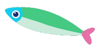 Fish Colours Sticker by Kolding Kommune