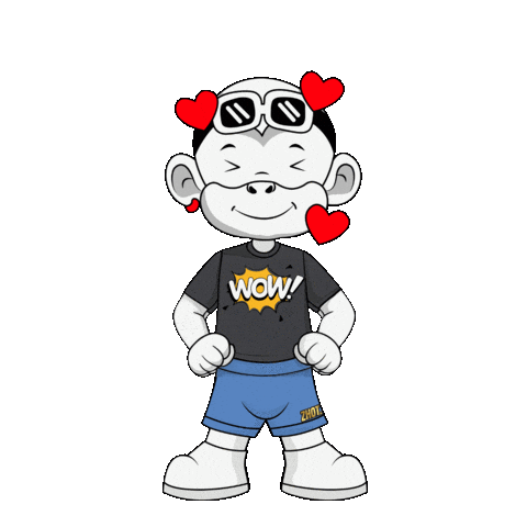 Love It Wow Sticker by Zhot