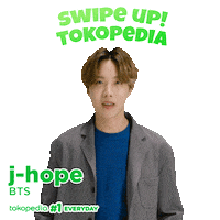 Swipe Up J-Hope Sticker by Tokopedia
