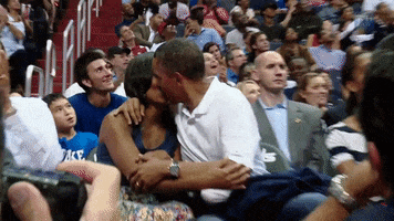 Barack Obama Kiss GIF by Storyful