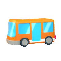 Public Transportation 3D Sticker by Zenly