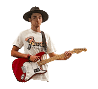 Guitar Fender Sticker by God Loves Miami