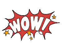 Cartoon Wow Sticker by macniten