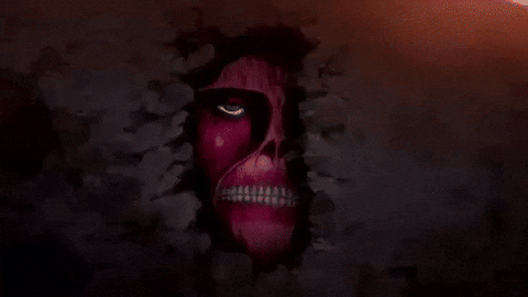 fogoolulana giphycreatortest attack on titan aot rumbling wall titan aot GIF
