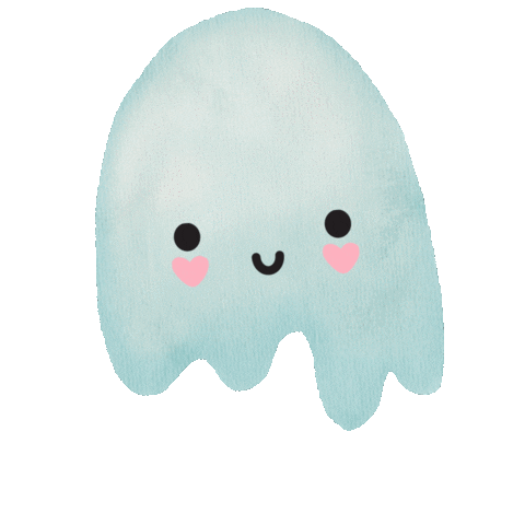 kawanimals halloween kawaii blue scary Sticker