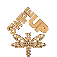 fransisqo 3d swipe up gold fly Sticker