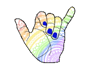 DissentDecals sticker surf shaka hang loose Sticker