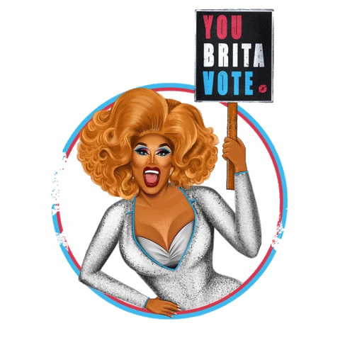 dragoutthevote giphyupload vote drag drag queen Sticker