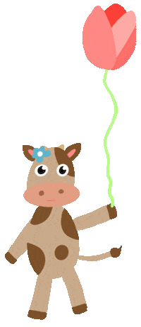 Cow Tulip Sticker by Big hART