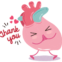 Thanks Thank You Sticker by Singapore Heart Foundation