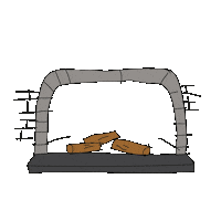 Christmas Chimenea Sticker by Lowi