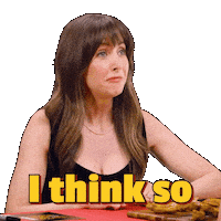 I Think So Alison Brie Sticker by First We Feast