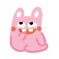 Laugh Bunny Sticker