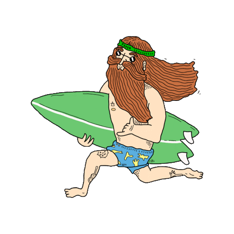 surf running Sticker by The Peter’s Brand