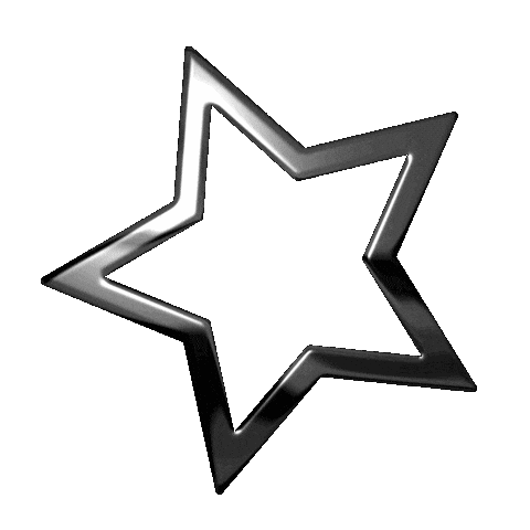 Star Chrome Sticker by BVK Students Hannover