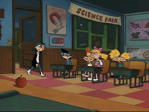hey arnold nicksplat GIF