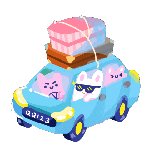 Driving Road Trip Sticker