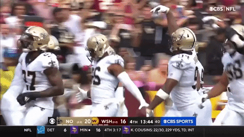 Football Sport GIF by New Orleans Saints