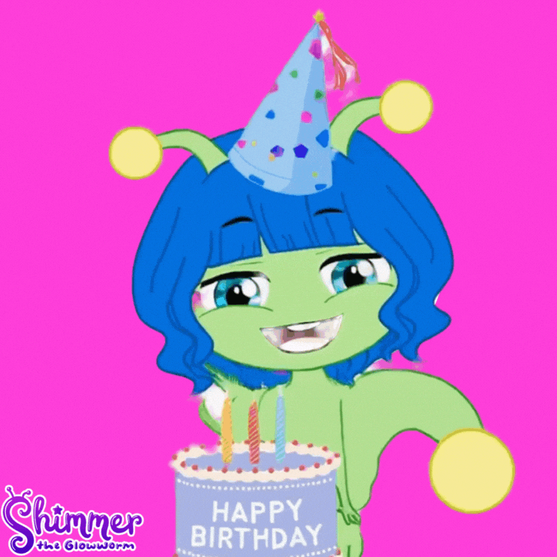 Celebrate Happy Birthday GIF by ShimmertheGlowworm