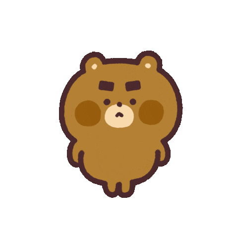 Angry Bear Sticker by やべーべや