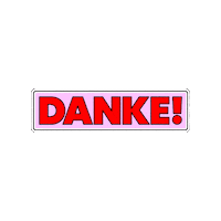 Danke Sticker by SFBerlin