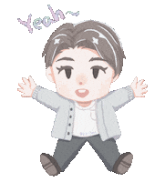 yiyiillust yeah wbl yiyi chitian Sticker