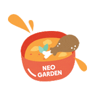 chicken curry Sticker by neogardencatering