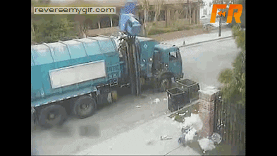 trash truck GIF