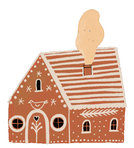 Gingerbread House Sticker by judit orosz