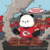Kansas City Chiefs Panda GIF by Kanpai Pandas