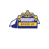 broadwayboxedup theatre theater broadway bway Sticker