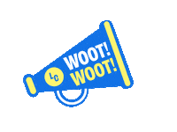 LoyalistCollege lc megaphone woot woot loyalist college Sticker