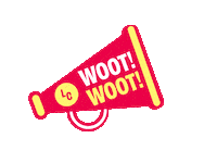 LoyalistCollege lc megaphone woot woot loyalist college Sticker