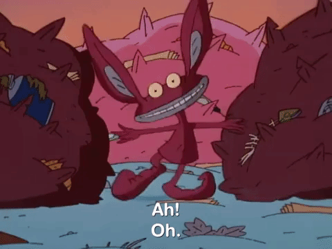 nickrewind giphydvr nicksplat aaahh real monsters giphyarm035 GIF