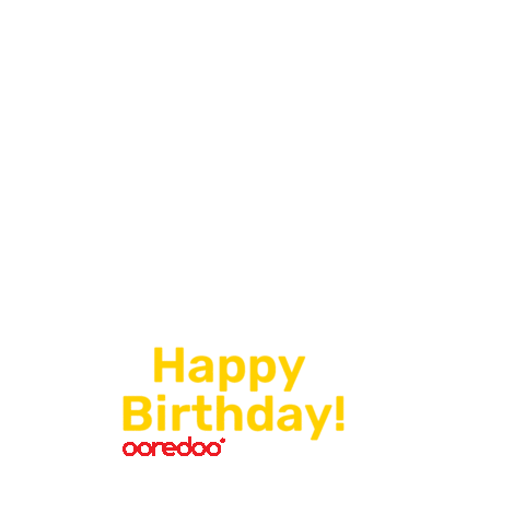 Happy Birthday Sticker by Ooredoo Maldives