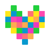 Pixelliebe Sticker by alleswirdgestaltet