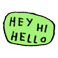 Talking Is Hard Hello Sticker by Adam J. Kurtz