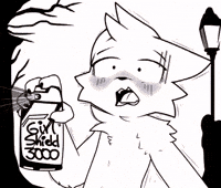 meowtinz cat girl gay scared GIF