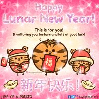 Chinese New Year Tiger GIF by Life of a Potato