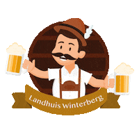 LandhuisWinterberg winter bier oktoberfest proost Sticker
