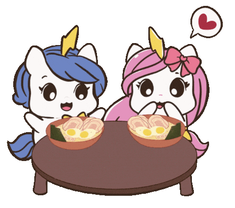 Dinner Ramen Sticker by Brave Unicorn