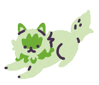 Pocket Monster Cat Sticker by Sara Maese