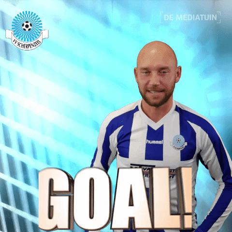 Voetbalvereniging_Scherpenzeel giphyupload voetbal bal blauwwit GIF